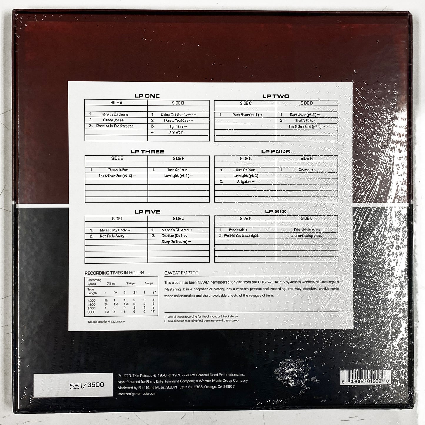 Grateful Dead Dick's Picks 04 (6-LP Set)
