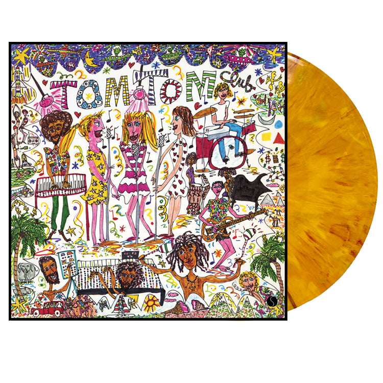 Tom Tom Club LP Yellow  and Red Vinyl pack shot