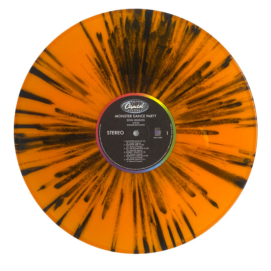 Don Hinson and The Rigamorticians Monster Dance Party Vinyl Halloween Record Orange Splatter