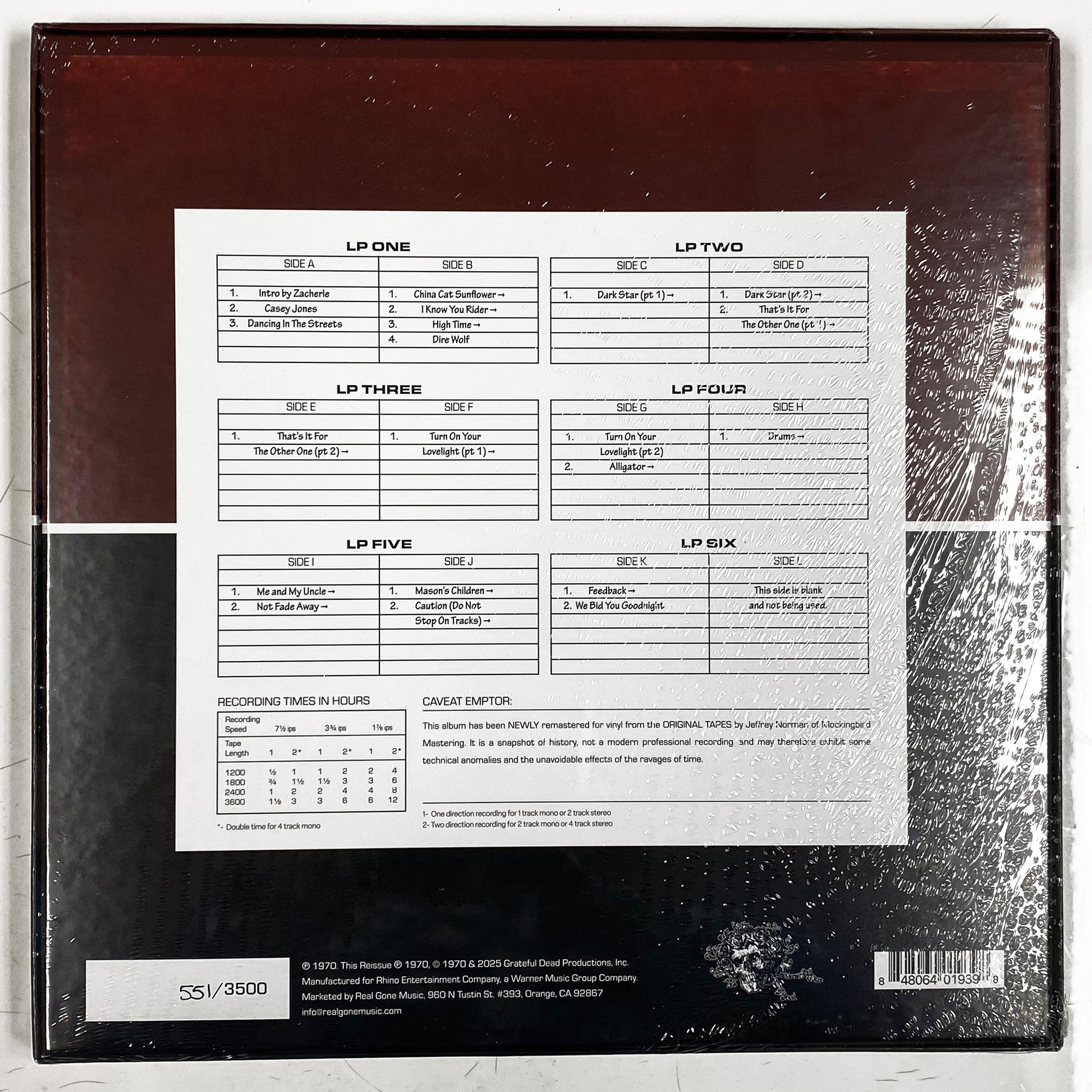 Grateful Dead Dick's Picks 04 (6-LP Set)
