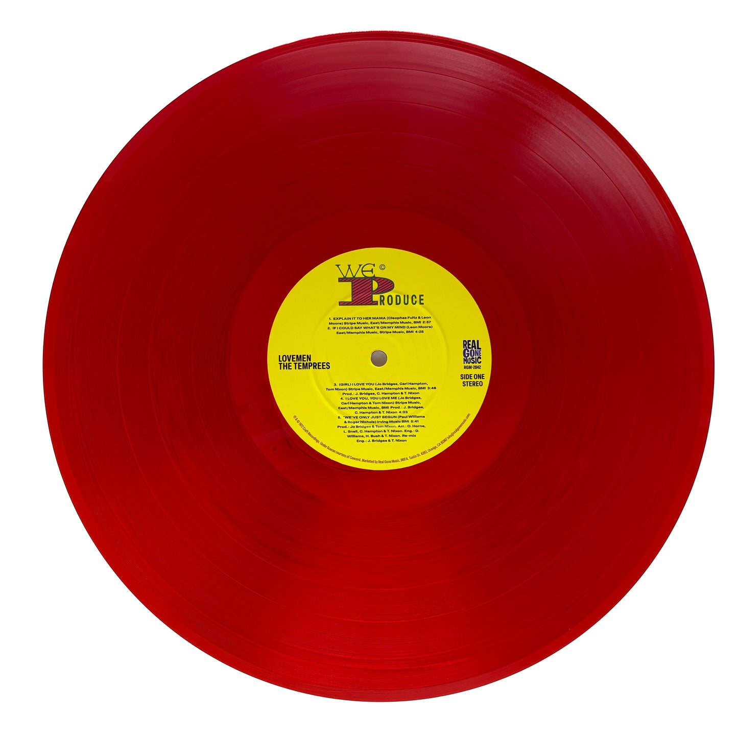 The Temprees Lovemen (All-Analog) Vinyl Red LP