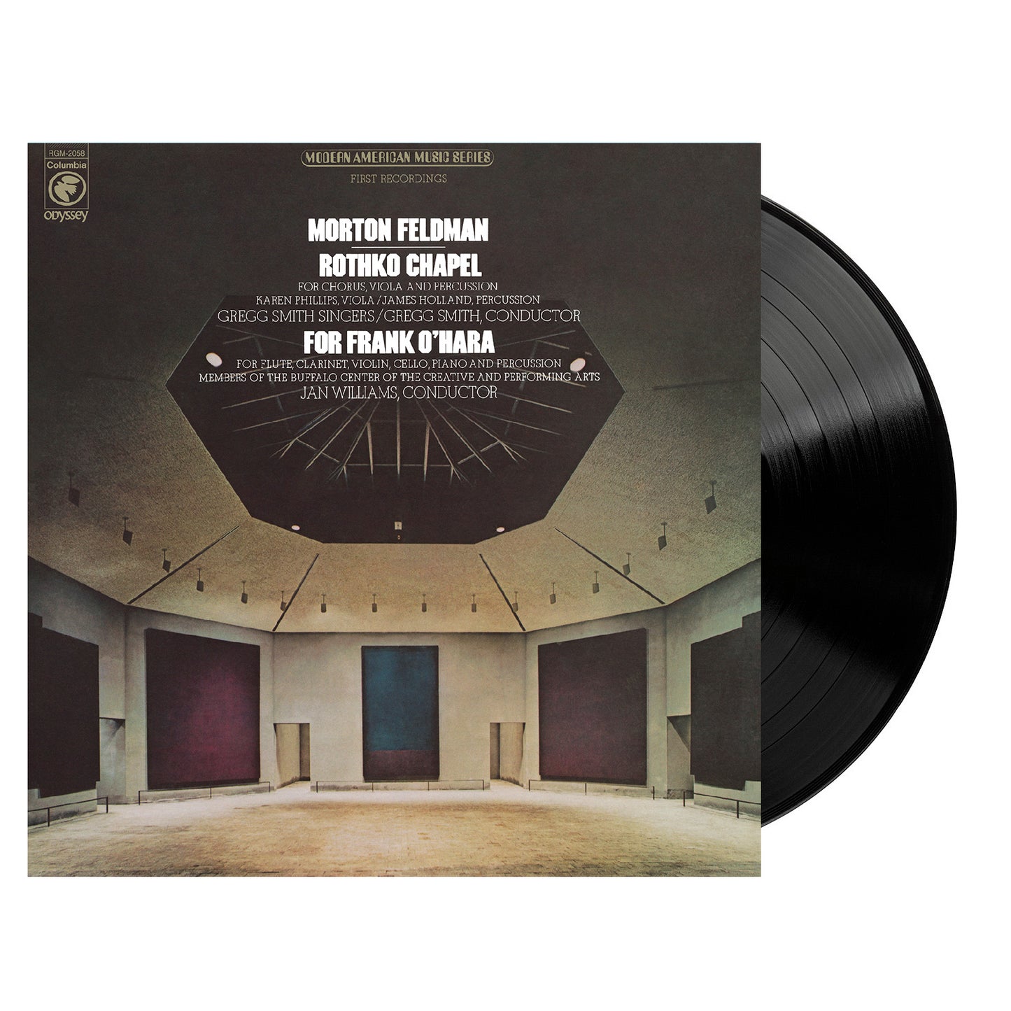 Morton Feldman Rothko Chapel/For Frank O'Hara Vinyl Black LP