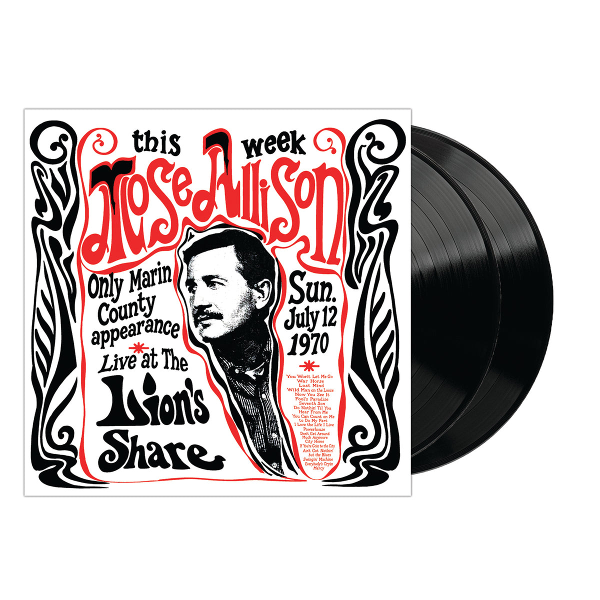 Mose Allison Live at The Lion's Share July 12, 1970 (Remastered 2-LP Set) Vinyl