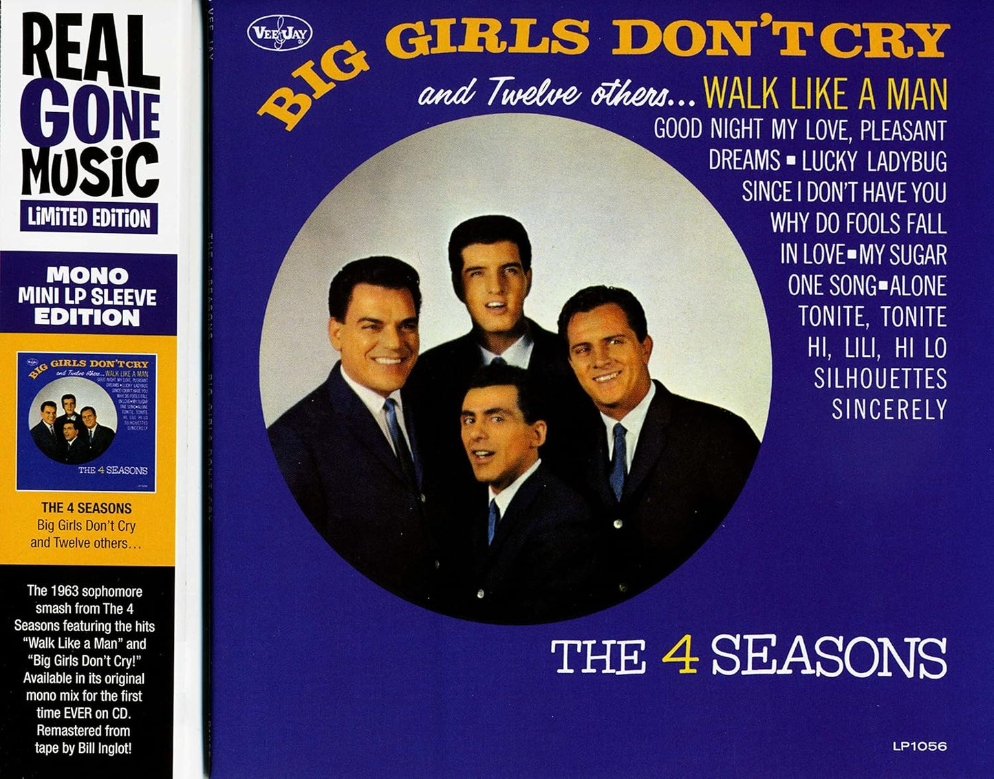 The 4 Seasons: Big Girls Don't Cry and Twelve others (Limited Mono Mini LP Sleeve Edition). CD